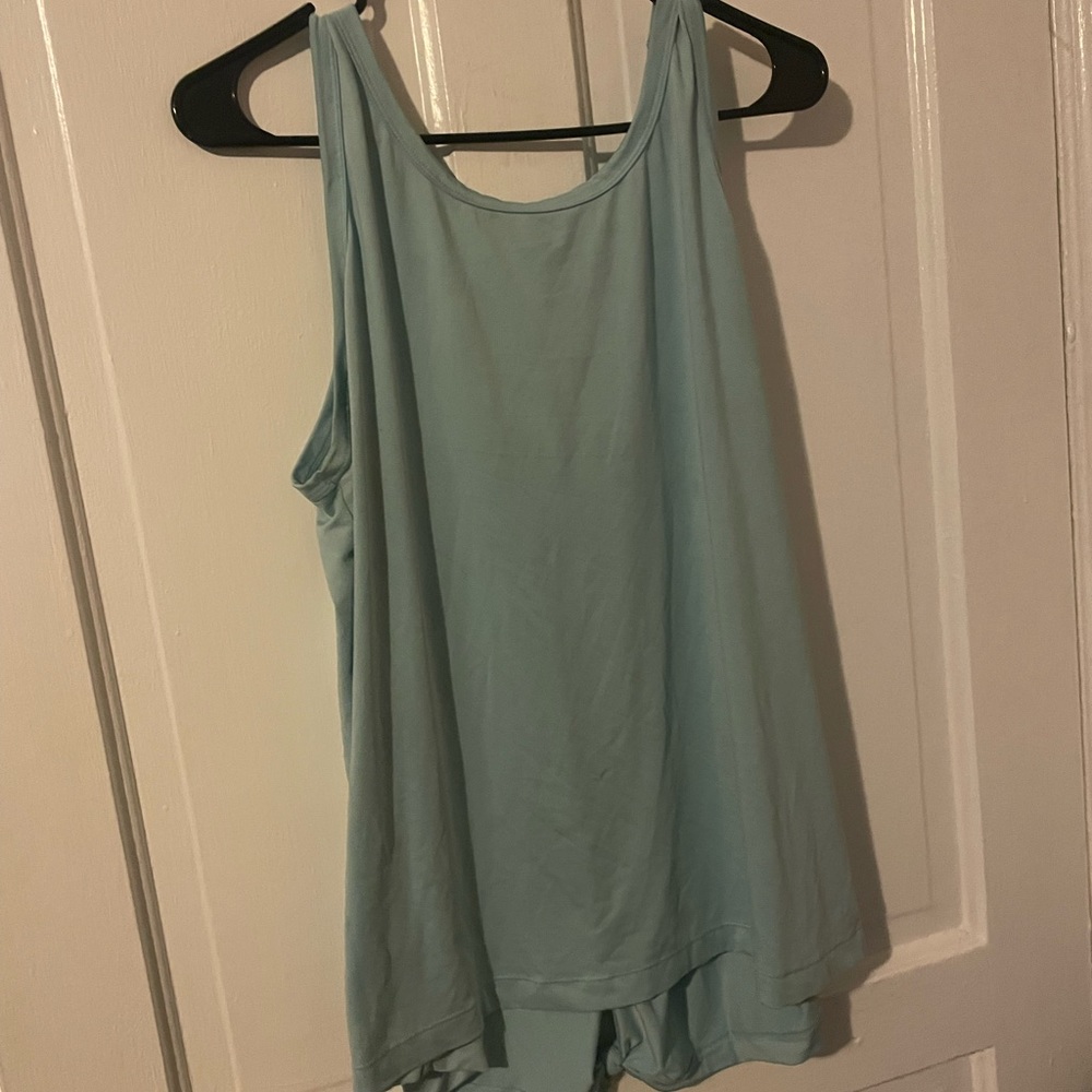 Champion women's XL light blue athletic tank top